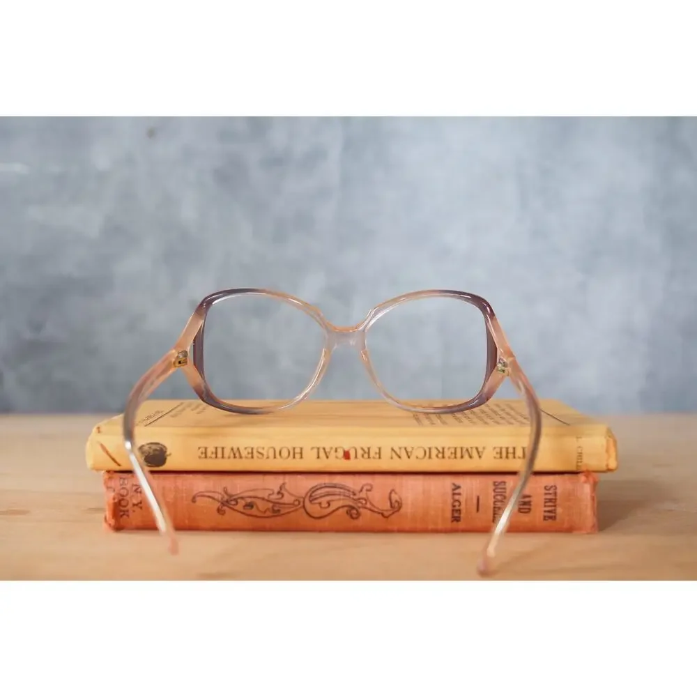 Vintage 1970s Eyeglasses Grandma Chic Boho Festival NOS Jackie O USA 53-15
